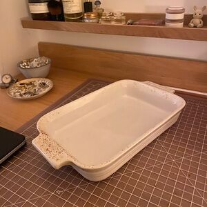 Le Creuset White Rectangular Dish